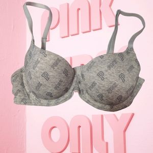 PINK Victoria Secrets Gray and Pink Bra